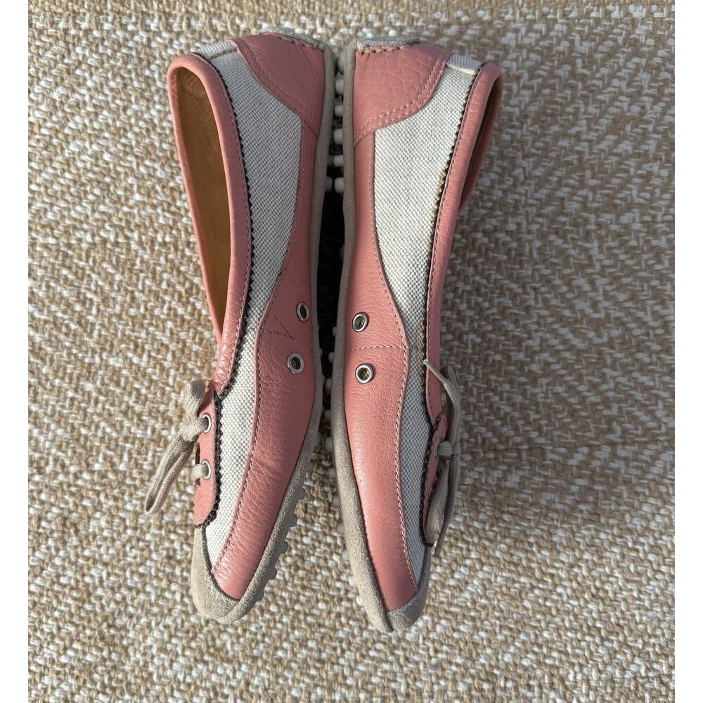 PRADA The Original Car Shoe by Beige Pink women's Loafer Driving Shoes 10/10.5 - Picture 8 of 8